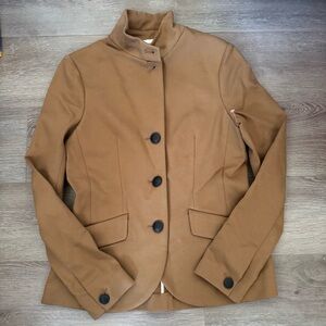 Tailored Camel Women's Jacket - Classic Button Front